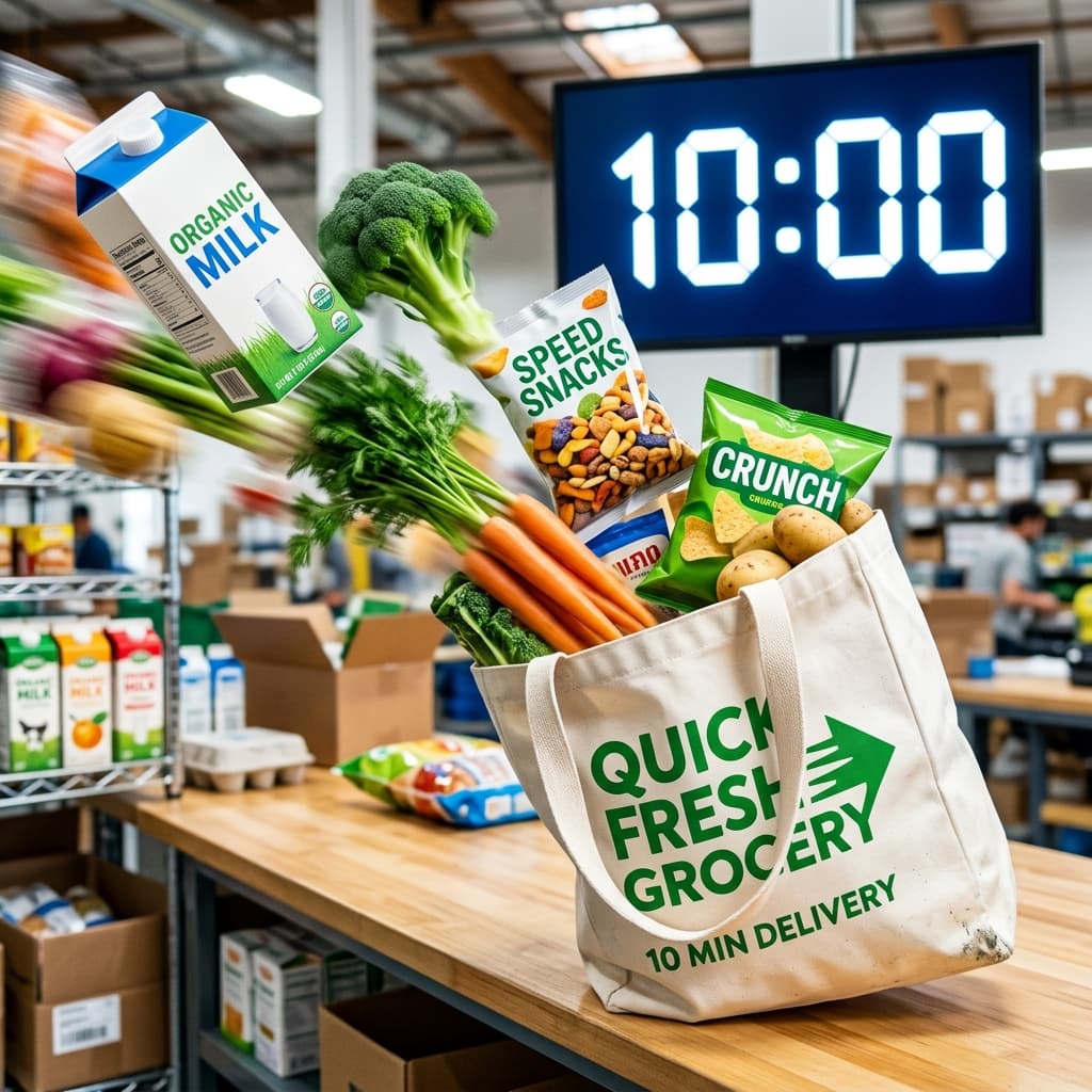 RushKart fast grocery delivery in Dindigul